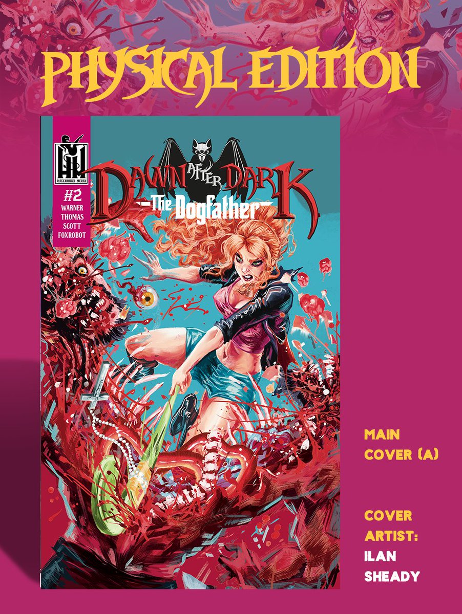 Hellbound Media (@hellboundmedia) on Twitter photo Dawn After Dark: The Dogfather
Gangster Werewolves. Vampires. Violence. Humour. Blood. Gore. Adult Content. Language. Kick-ass red-head with a bad attitude.
Featuring Art by <a href="/JesseThomas7800/">Jesse Thomas</a> JJ Scott & <a href="/Ilanimator/">Ilan Sheady</a>
kickstarter.com/projects/hellb… Dawn After Dark: The Dogfather
Gangster Werewolves. Vampires. Violence. Humour. Blood. Gore. Adult Content. Language. Kick-ass red-head with a bad attitude.
Featuring Art by <a href="/JesseThomas7800/">Jesse Thomas</a> JJ Scott & <a href="/Ilanimator/">Ilan Sheady</a>
kickstarter.com/projects/hellb…
