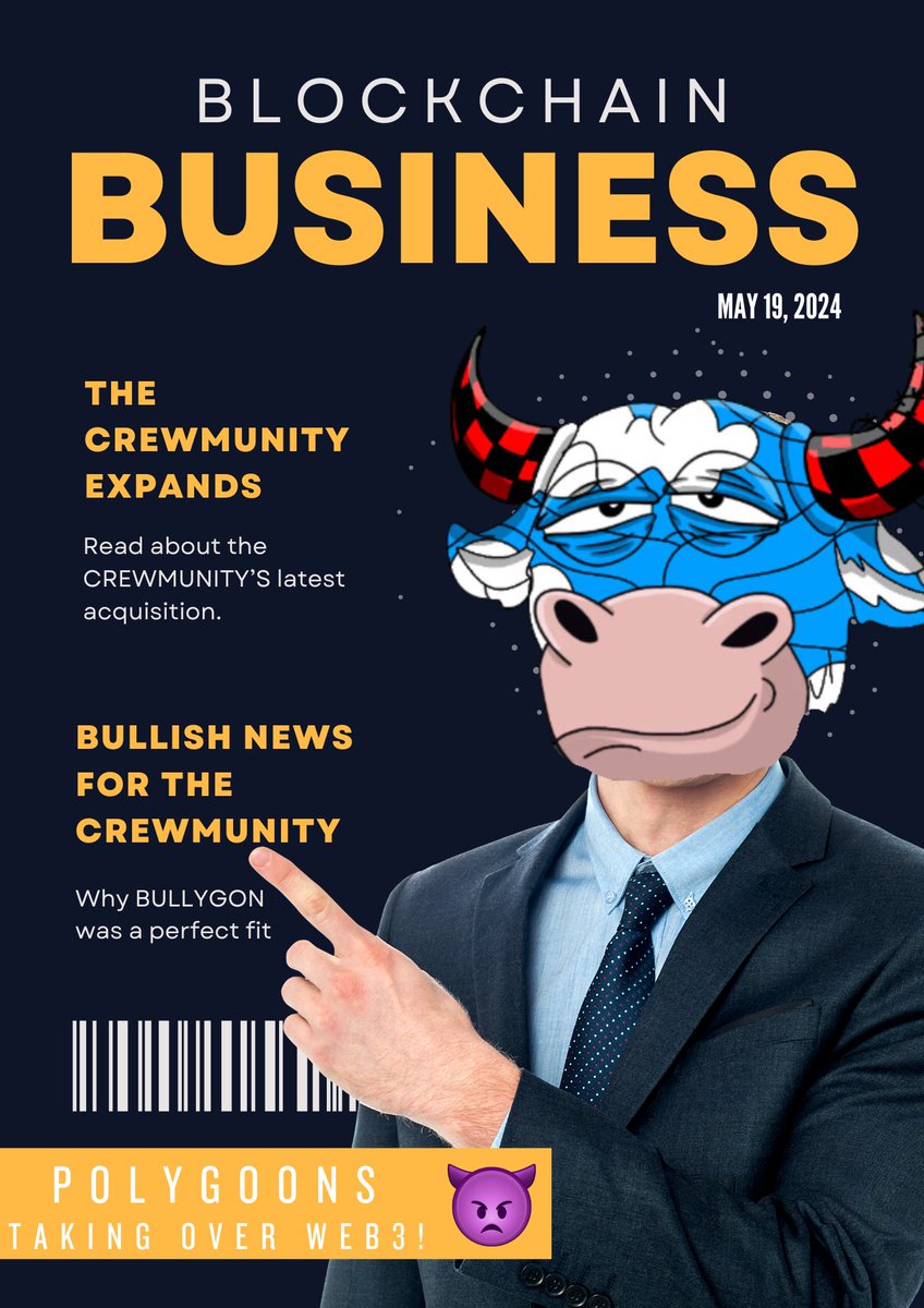 📰 BREAKING NEWS! 📰

We are excited to announce that <a href="/BULLygon/">BULLygon</a> is now part of the CREWMUNITY.

We are honored to be able to build on the great foundation laid by the outstanding founding team there.

Stay tuned for some more BIG announcements in the next week. 💥