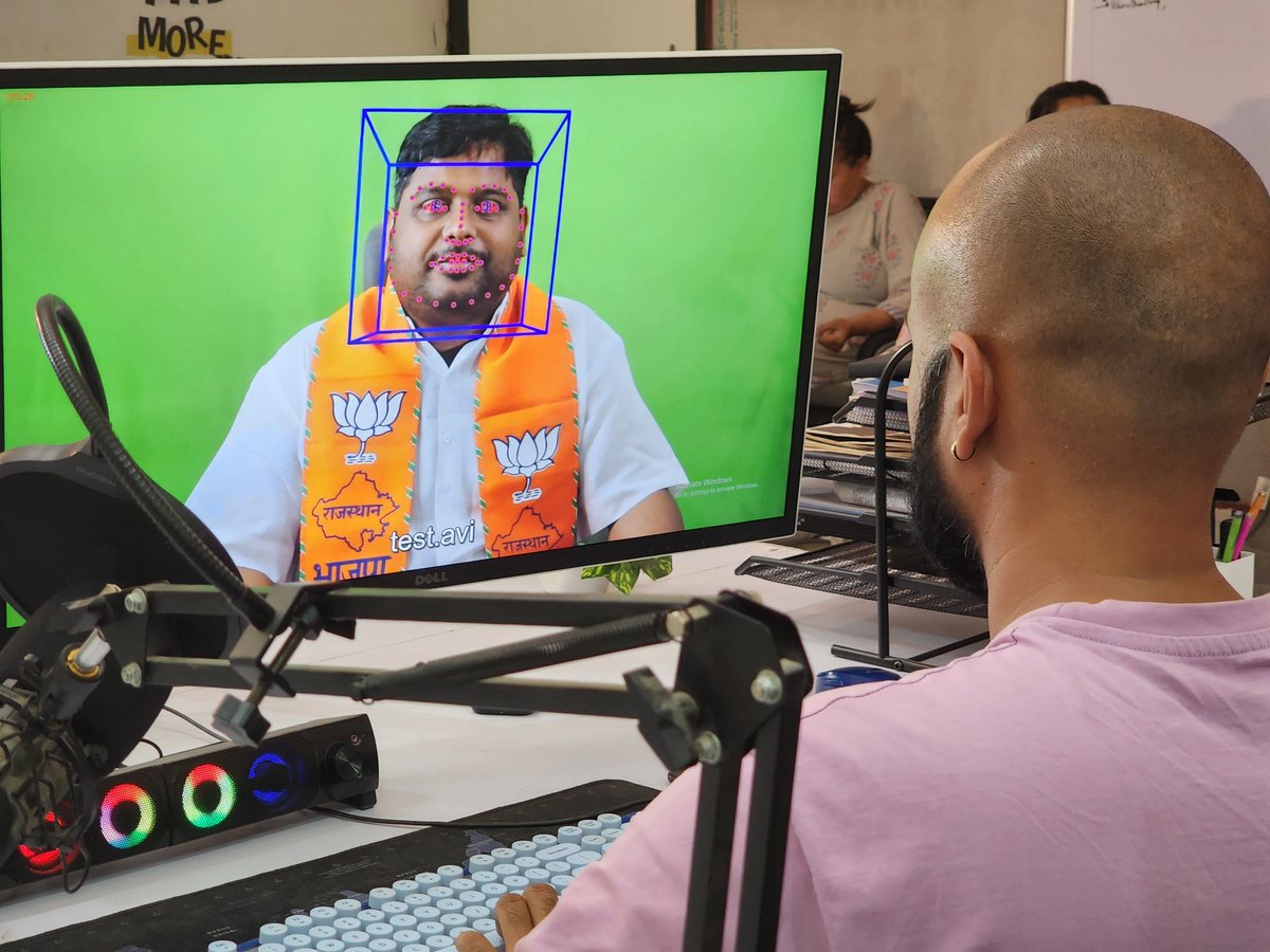 VarshaaBansal's tweet photo. We spoke to half a dozen people who are offering these services. Divyendra Singh Jadoun, formerly a politician, has now turned into a tech founder offering AI solutions to his politician friends. He has made AI propaganda songs, personalised video messages and two-way AI calls. https://t.co/Qja2sN9ETf