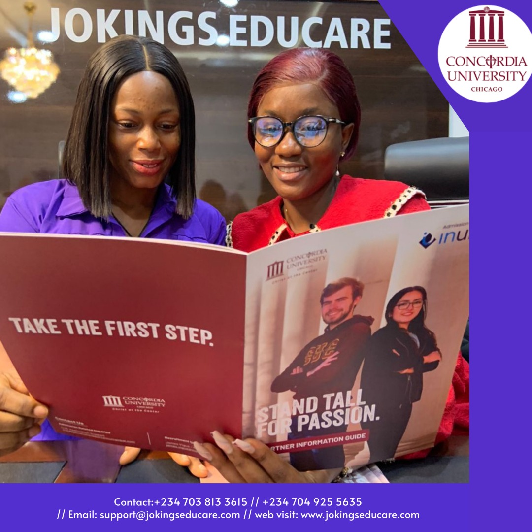 jokingseducare's tweet photo. Unlock your future at Concordia University Chicago! Enjoy automatic discounts and flexible intakes. 
Apply now!
Contact us to Apply:
UK: +44 7551 455980
Nigeria: +234 703 813 3615
Ghana: +233 27 156 7526
Kenya:+254798738222
Uganda: +256 744 035455 https://t.co/gh8N9SIfHK