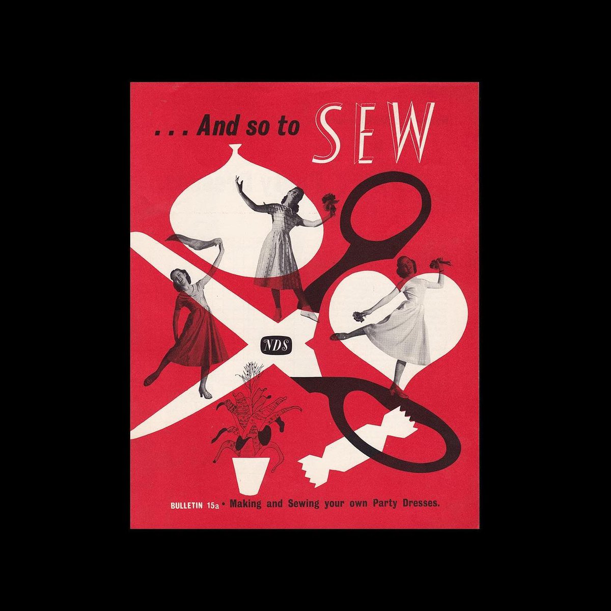 Both the And So To Embroider & And So to Sew bulletins were published by the Needlework Development Scheme. Established in 1934 and operating until 1961, the scheme was a partnership between educational establishments (Scottish art schools, Aberdeen, Dundee, Edinburgh and