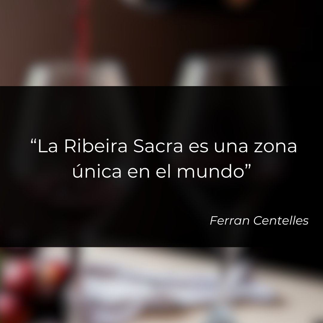 Continuamos con algunas declaraciones que nos dejó @ferrancentelles durante la cata a ciegas de nuestros vinos D.O. Ribeira Sacra.