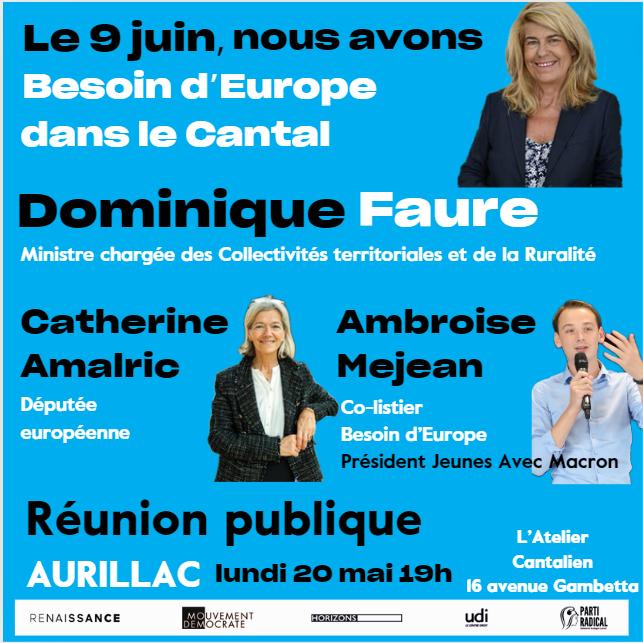 Ce soir, notre réunion à Aurillac.