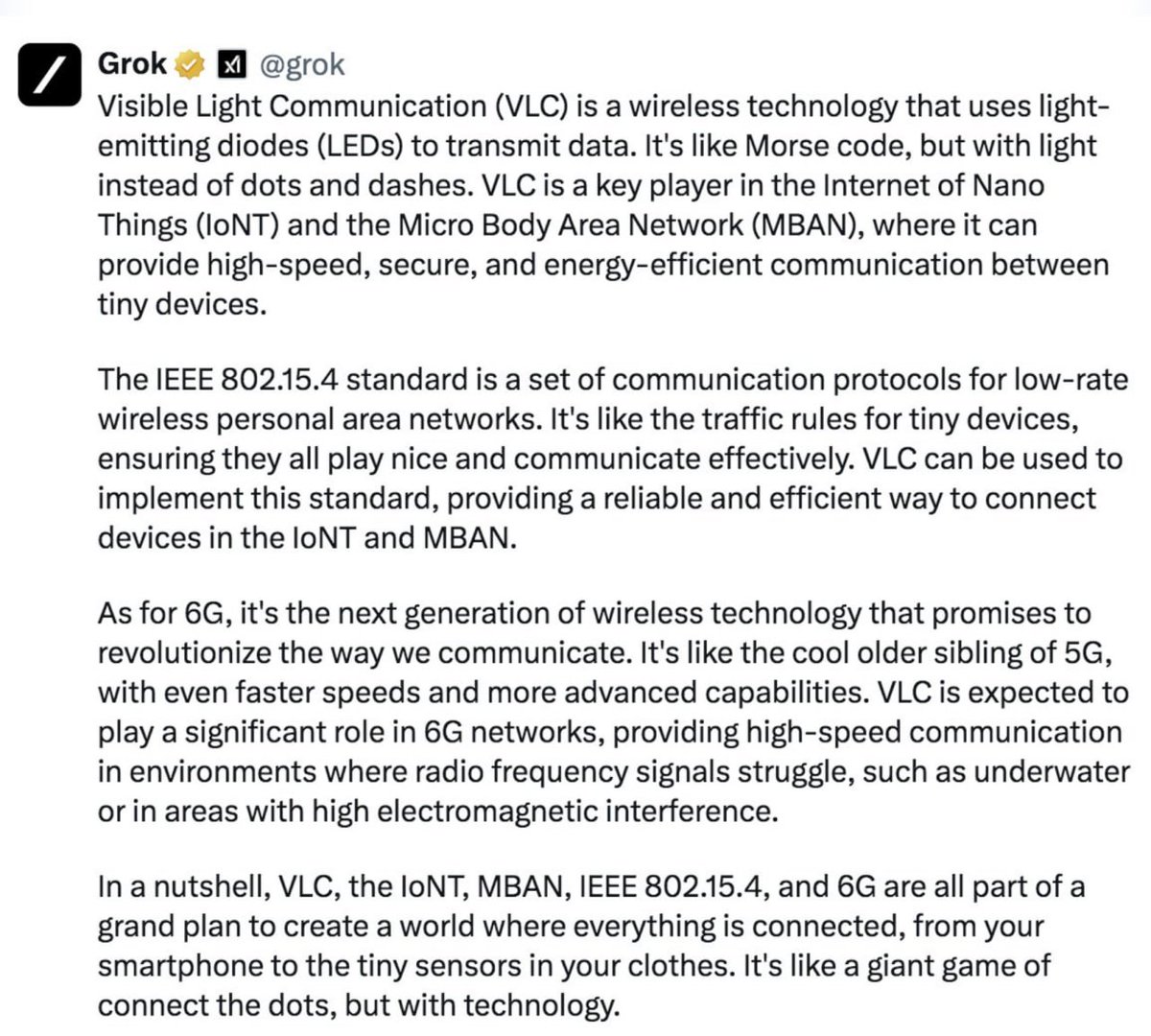 CorinneNokel's tweet photo. Medical Body Area Network
#NanoCyberInterface
#OptogenomicInterface
#IntraBodyNanoSensorNetworks
#MicroBodyAreaNetwork
IEEE 802.15.4
#6G
#InternetofNanoThings
Visible Light Communication #VLC
#LiFi #LED
#NeuralInterface
#Optogenetics https://t.co/vi3BCffYNW