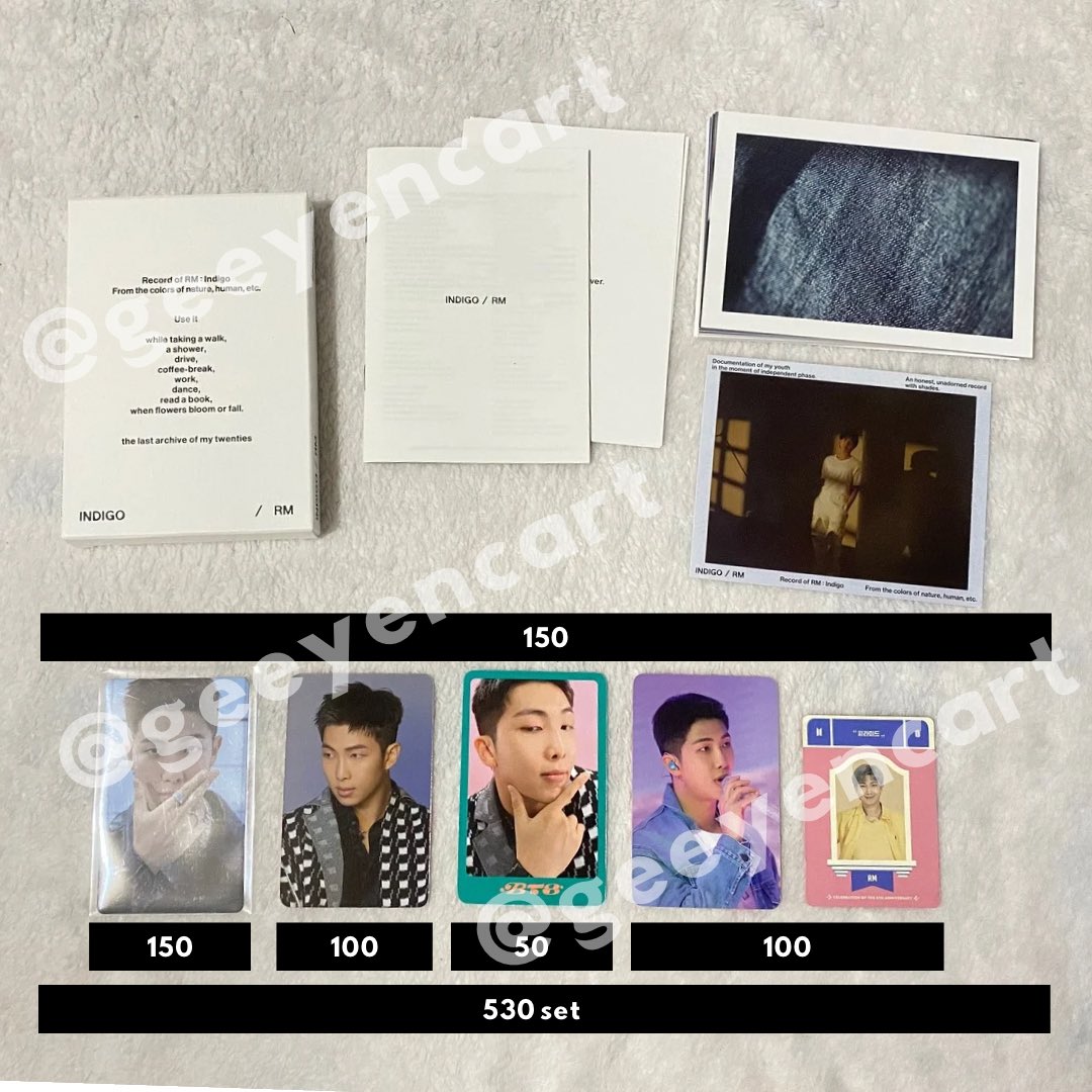 geeyencart's tweet photo. wts lfs ph | bts army

rm indigo unsealed album

rm random pcs

~•dm or reply mine + item to claim💌
~•can request for album and pc conditions

📌 lf jin v rm jimin jhope jk jungkook suga indigo https://t.co/c4S8JGgPAZ