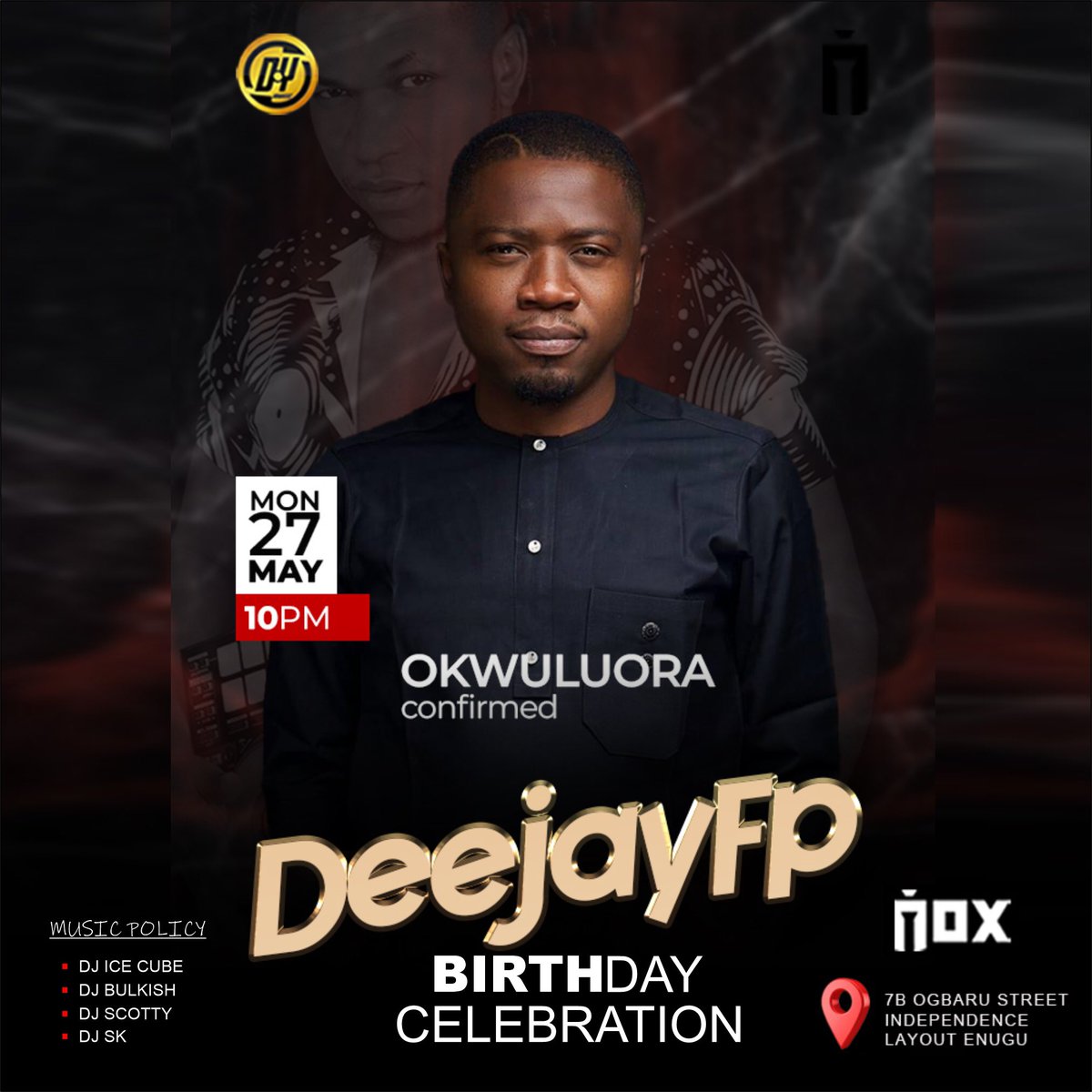 DeejayFavourite's tweet photo. @Okwuluorandigbo is coming through!!!
27th may for #deejayfp come out let’s vibe like never before 🔥🌎⭐️🎧
From Glory to Glory #27thMay #InAddyToMe #celebrity #dj #odia #IgboAmaka https://t.co/LqNQMJ4QWT