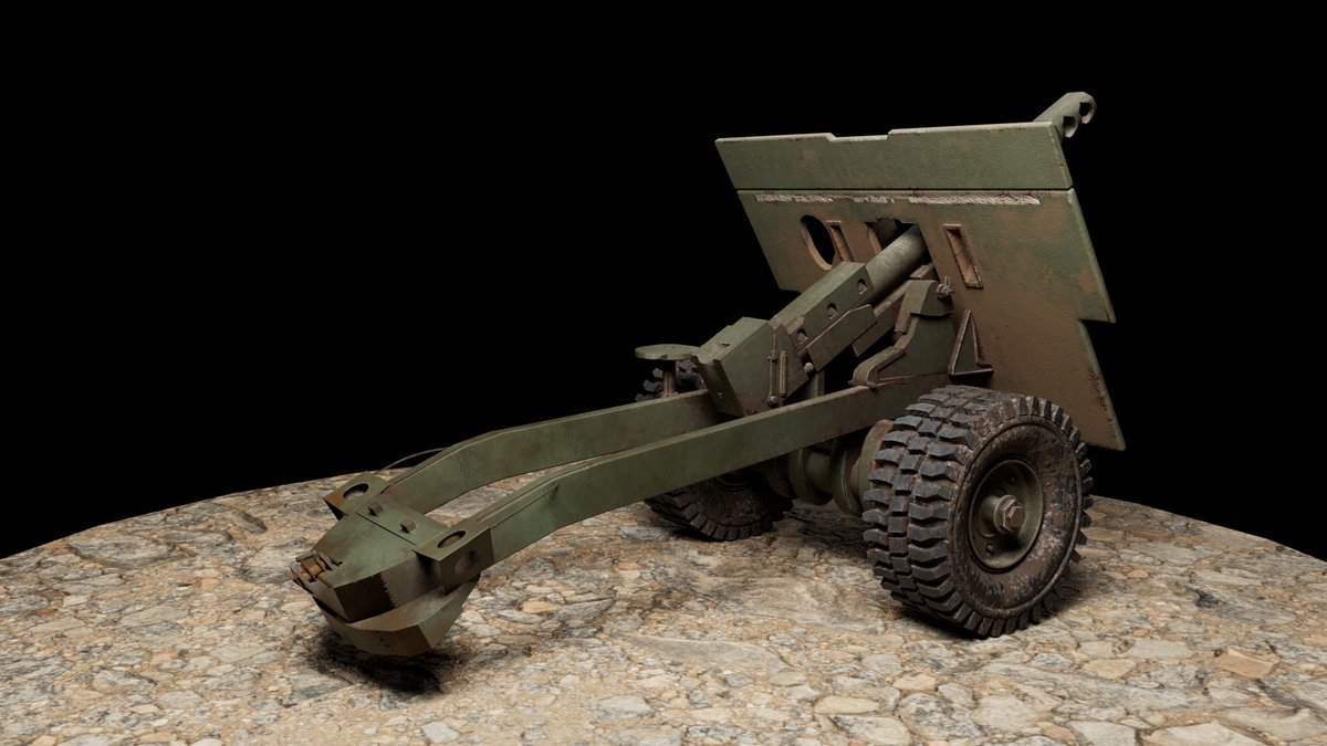 ordnance QF 25 pounder
#maya3d