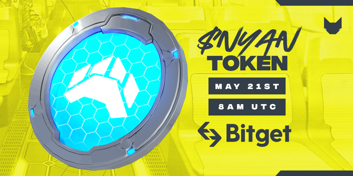 Another exchange joins the Nyan party!📢 $NYAN Token will soon be available on @bitgetglobal😼 📆 MAY 21ST ⏰ 8AM UTC This is the last post!