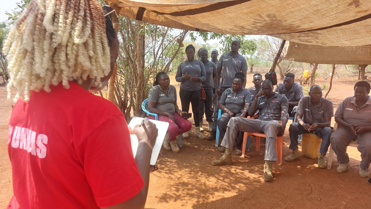 UNMAS's tweet photo. UNMAS #SouthSudan programme recently held #GenderDialogues with their implementing partners, to gain invaluable insights for effective gender mainstreaming in their programmes and operations. These conversations demonstrate that every voice counts in creating inclusive societies. https://t.co/N7x8oVAuCN