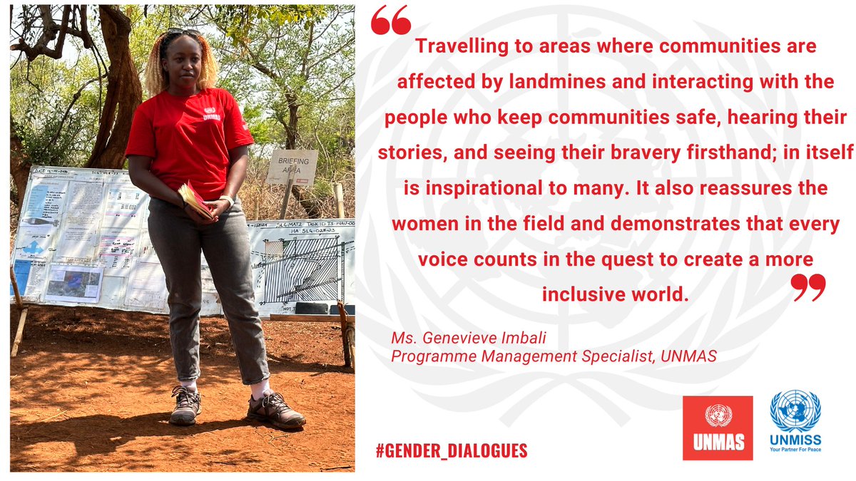 UNMAS's tweet photo. UNMAS #SouthSudan programme recently held #GenderDialogues with their implementing partners, to gain invaluable insights for effective gender mainstreaming in their programmes and operations. These conversations demonstrate that every voice counts in creating inclusive societies. https://t.co/N7x8oVAuCN