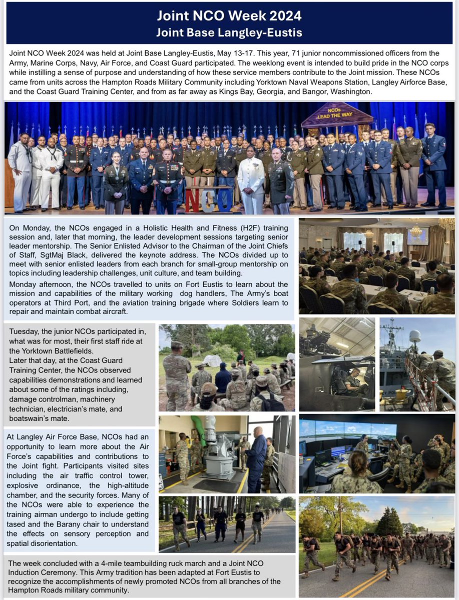 Michael McMurdy (@csm_mac) on Twitter photo Last week, hundreds of NCOs from across the Hampton Roads, Virginia <a href="/DeptofDefense/">Department of Defense 🇺🇸</a> Joint Force spent time learning about what each of us do, and each other. #SOT SEAC SgtMaj Troy Black for serving as our Keynote Speaker! Last week, hundreds of NCOs from across the Hampton Roads, Virginia <a href="/DeptofDefense/">Department of Defense 🇺🇸</a> Joint Force spent time learning about what each of us do, and each other. #SOT SEAC SgtMaj Troy Black for serving as our Keynote Speaker!