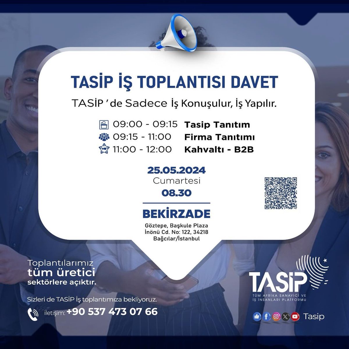 TASİP İş yapmak isteyen, ihracat yapmak isteyen, Afrika kıtasına açılmak isteyen sanayici firmalarımızın yeni adresidir. Sizleri de TASİP İş Toplantılarına bekliyoruz.

#africa #türkiye #ekonomi #ihracat #eihracat #b2b #işdünyası