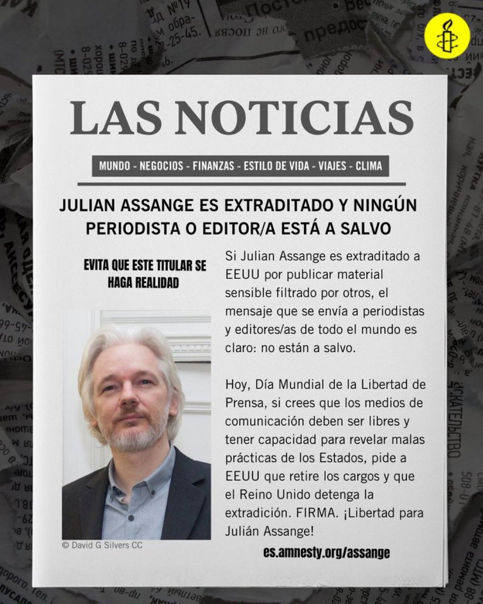Julian Assange afronta una audiencia decisiva sobre su extradición a Estados Unidos #Hoy #FreeAssange Retiren los cargos contra Julian Assange @wikileaks @Stella_Assange La libertad de prensa no se toca. A Julian Assange, fundador de Wikileaks, podrían condenarlo a hasta 175