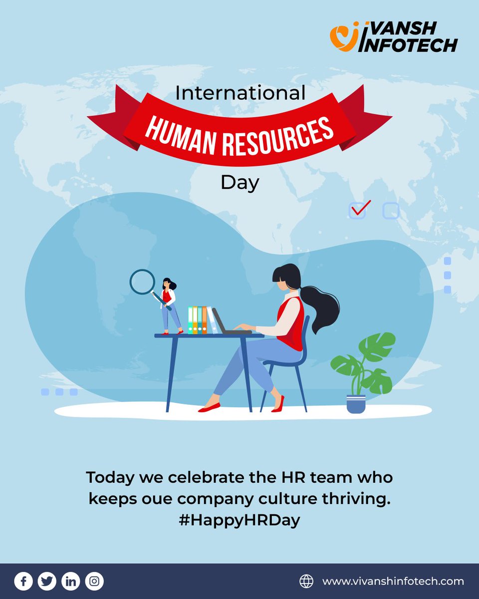 Happy HR Day to all HR ! 🌼 

#InternationalHRDay #HRMatters #BusinessSuccess #WorkplaceWins #HREssentials #HRExcellence #HRDay2024 #HRHeroes #FutureShapers #WorkplaceChampions #InspireTeams #BuildSupport #HRBackbone #SupportAndDedication