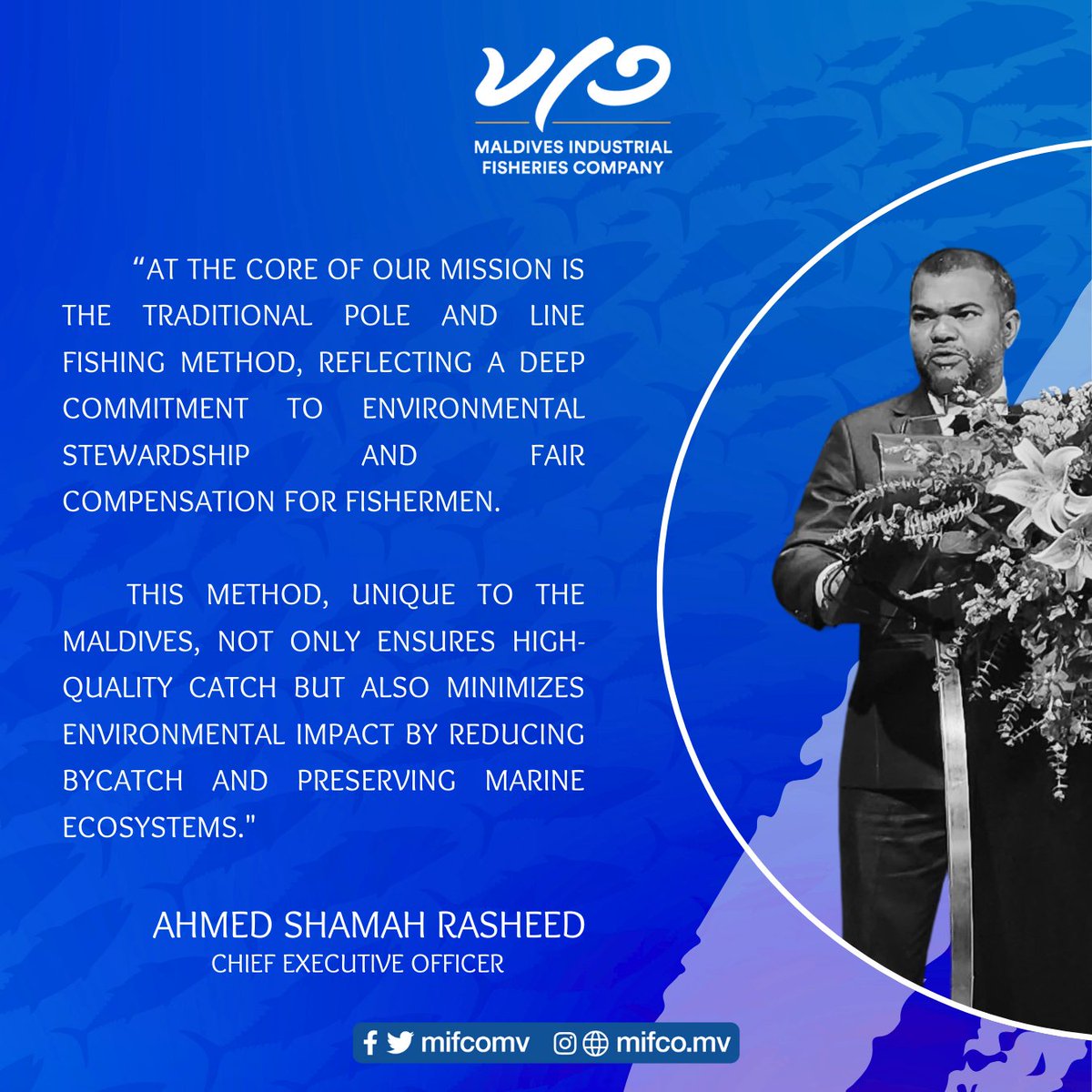 #highlights from MIFCO CEO @shamah_rasheed's Presentation at the 18th INFOFISH World Tuna Trade Conference and Exhibition about MIFCO's role in modernizing the Maldives’ fishing industry and promoting sustainability @myinfofish #MIFCO #HappeningNow