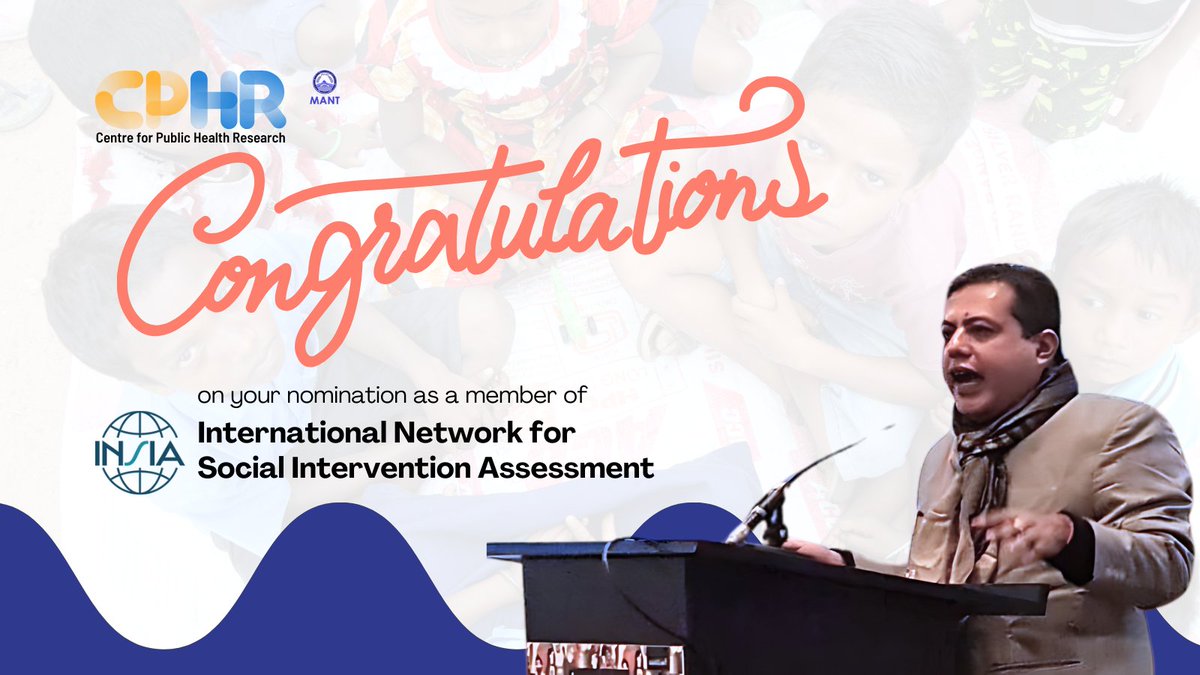 cphr_mant's tweet image. 🎉 Thrilled to announce our Director, Dr @nirmalya20, has been nominated to the Nomination Committee of the International Network for Social Intervention Assessment in Stockholm, Sweden! 🌟👏 Congrats, Nirmalya! #ProudMoment #SocialServices #InternationalRecognition #MANT