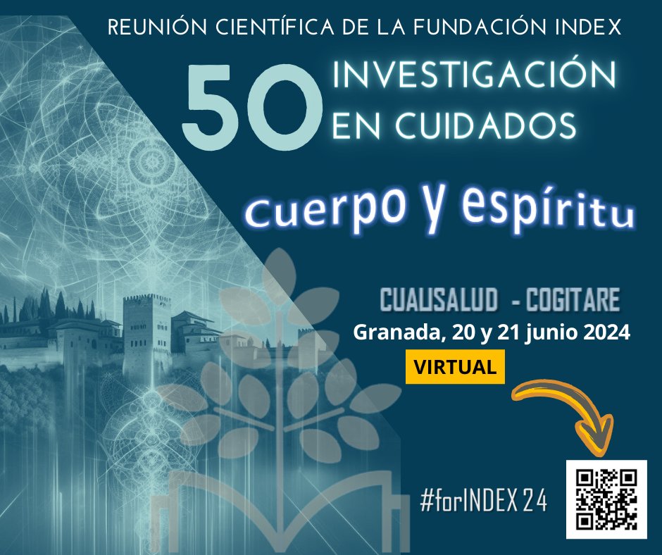 ¡Únete a la 50ª reunión científica de la Fundación Index, ahora virtual! 🎉🔬 Bajo el lema 'Cuerpo y Espíritu', exploramos salud integral. Envía tu investigación antes del 31 de mayo y participa desde cualquier lugar del mundo. ¡No te lo pierdas! 🥳fundacionindex.com/rc/