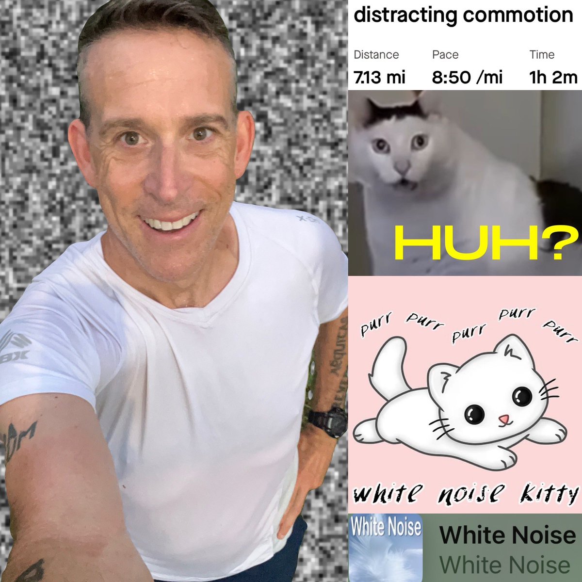 White noise and running hold me together. I give tinnitus 1 out of 5 stars. #runningformentalhealth #mentalhealthrun #tinnitus