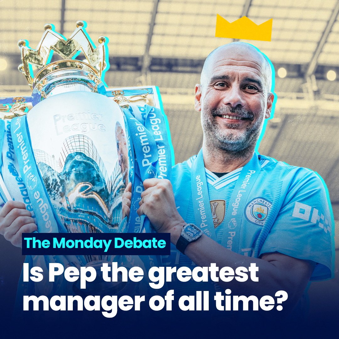 4 titles in a row. 6 in 8 years. And these doesn't come anywhere the rest of his entire managerial honours. Today on The Monday Debate, we ask, Is Pep Guardiola the greatest manager of all time? #BetKing #TheMondayDebate