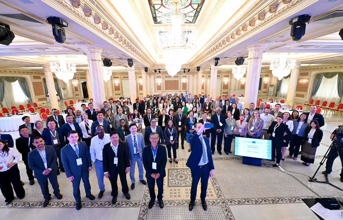 switchasia's tweet photo. Our Annual Meeting has successfully kicked off with H.E. Kestutis Jankauskas, Ambassador of @EUinKazakhstan sharing his knowledge and wisdom on sustainability priorities in the region. 100 experts and partners are engaging on:

🔄 Circular Challenges and Opportunities for Plastics
🛒 Green Public Procurement (GPP)
☁️Sustainable Consumption and Production (SCP) linked to Nationally Determined Contributions (NDC)
🏭Learning from Business Experiences to Scale Up Commitment and Action for the Circular Economy

@EU_Partnerships @EUinKyrgyzstan @EUinTajikistan
@EU4Turkmenistan @EU_Tashkent @EUinCambodia @uni_eropa @euinlaos @EUinMalaysia @EUinMongolia @EUinthePH @EUinThailand @EUDelegationVN @EUinBangladesh @EU_in_India @EU_Maldives @EUinNepal @EUPakistan @EUPasifika @EUinPNG @EU_TimorLeste @GJanaway