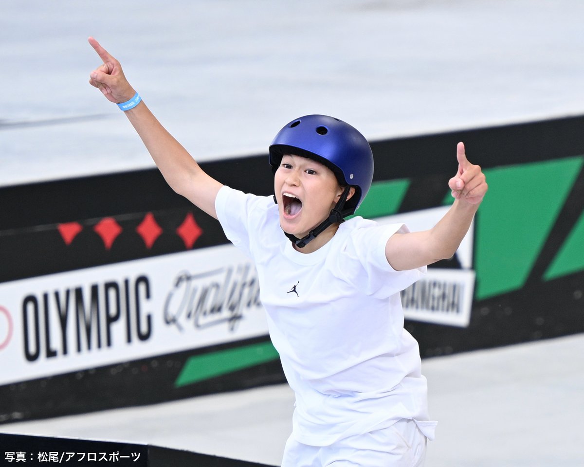 TeamJapan's tweet photo. NICE SHOT📸ˎˊ˗

オリンピック予選シリーズ(OQS) 上海より

熱戦を繰り広げた #スケートボード 🛹
パーク種目・ストリート種目ともに #TEAMJAPAN が大活躍🔥
合計5名が表彰台に💫

#開心那 選手
#四十住さくら 選手
#小野寺吟雲 選手
#赤間凛音 選手
#吉沢恋 選手

#RoadToParis2024
#がんばれニッポン https://t.co/8PlrgxZj0S