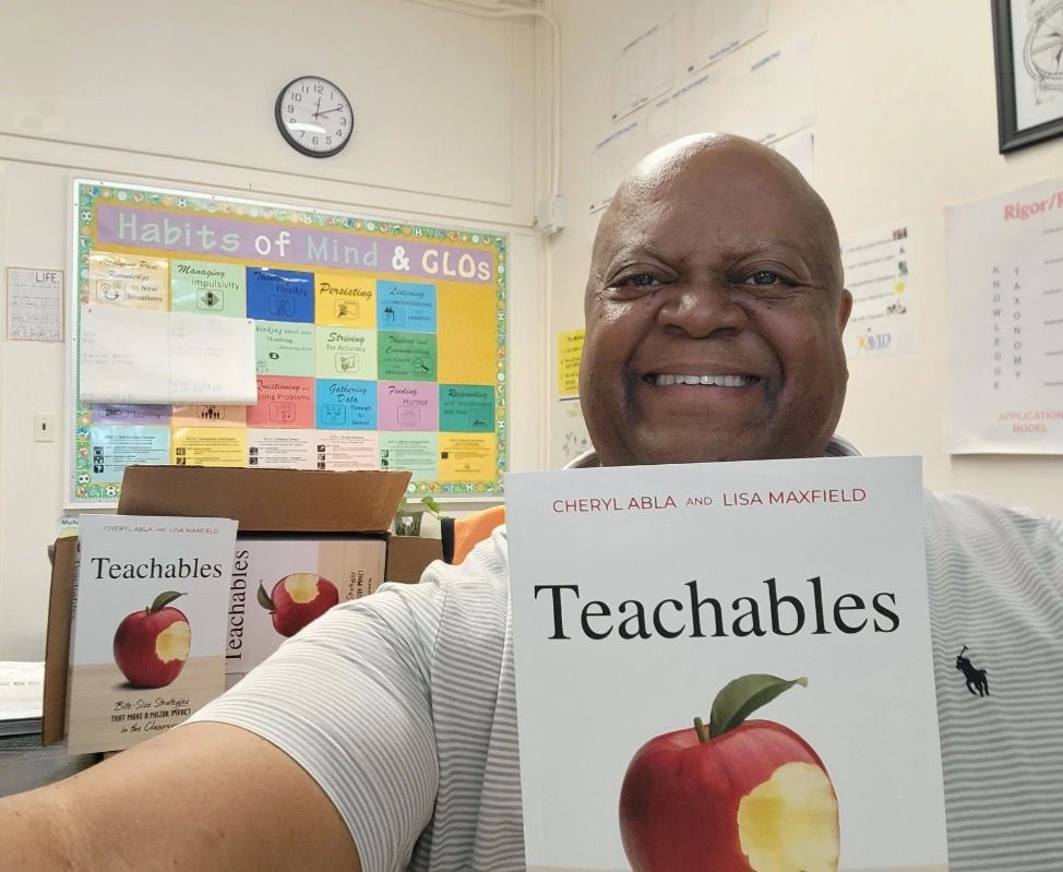 #Teachables is a GREAT resource for K-12 educators.” ~Dr. Barry Harris, K-12 educator & principal Available on Amazon: a.co/d/9v2ADLk @PrincipalHarris @cherylabla @dbc_inc @burgessdave @TaraMartinEDU #tlap #dbcincbooks #teaching #education #learning