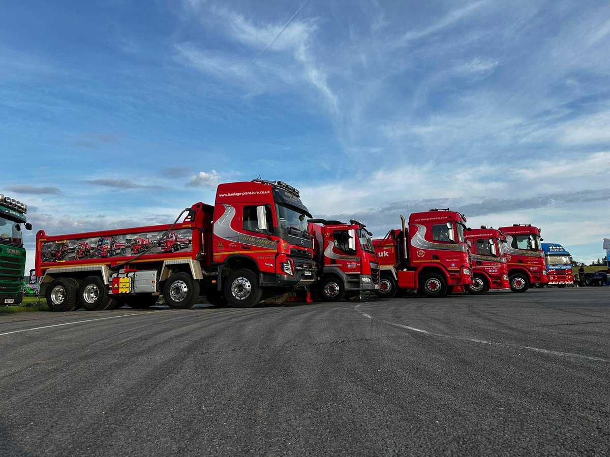 Thank you to our drivers Connor and Josh and their families for representing us at the Convoy Wales Truck Show at Pembrey.  To come away with the best kept fleet trophy demonstrates the amount of work and effort the boys have put in.  Well done lads 👏🏆