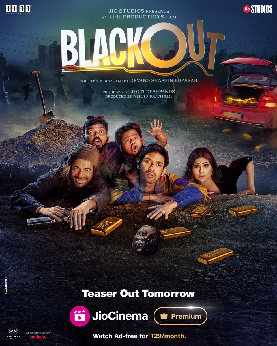nirajkothari's tweet photo. Inki life ke problems khatam hi nahi hote, kal Teaser me thode bahot problems aap bhi dekh lena 🙏🏽

#BlackoutTeaser Out Tomorrow 
at 10 am!
Streaming on June 7th on #JioCinema

@VikrantMassey @Roymouni @WhoSunilGrover @focusedindian @SaurabhGhadge17 #JyotiDeshpande https://t.co/D48wlVAaQL