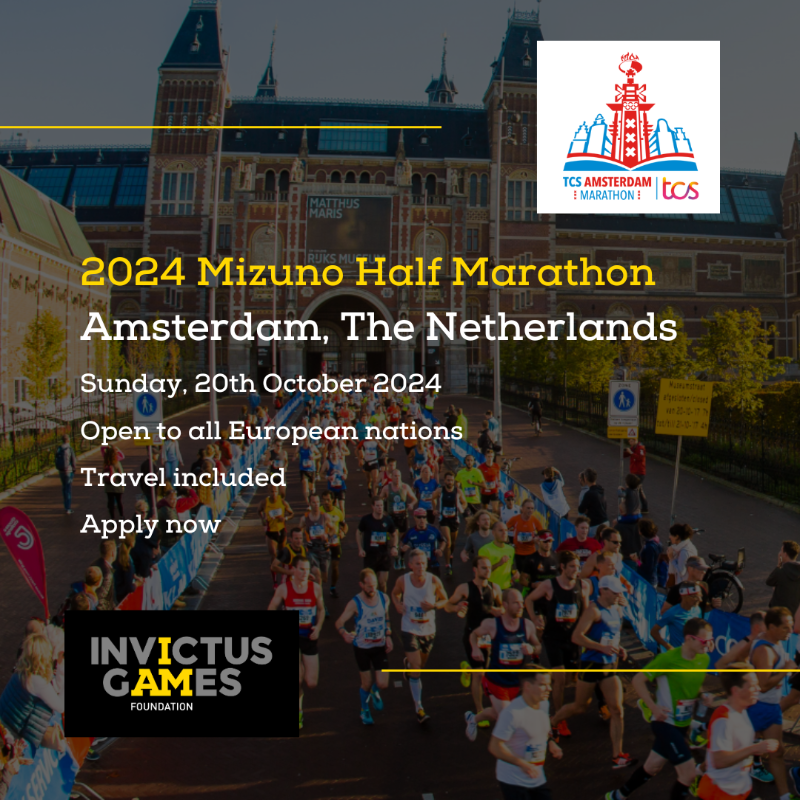 WeAreInvictus's tweet photo. Who wants to run a half marathon in Amsterdam!? #InvictusChallenges
We have spaces available for members of the #WeAreInvictus community in the 2024 Mizuno Half Marathon, WIS can apply through the link below.
#IAMHere