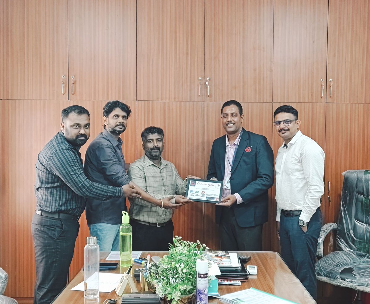 Our Kerala, Director of Operations, Chidambarakumar S recently expressed our gratitude with 'Thank You Plaques' to our esteemed partners in across Kerala state.