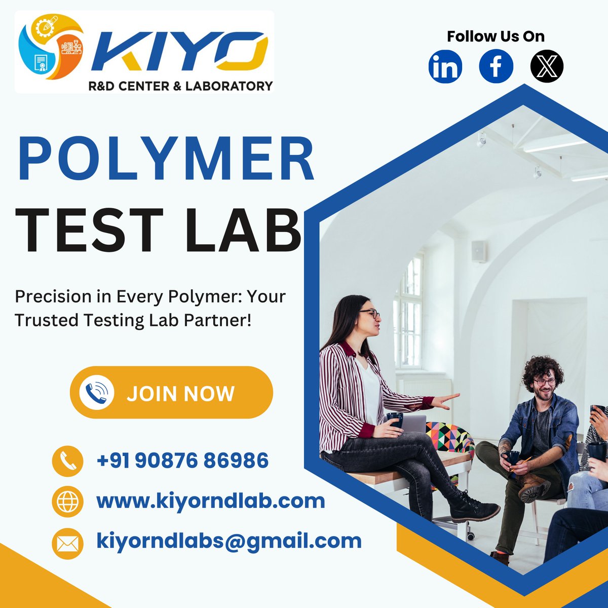 Kiyorndlab's tweet image. 🔬 Welcome to Kiyo R&amp;amp;D Center and Laboratory! 🔬 We offer comprehensive polymer testing services to ensure your materials meet top quality, safety, and compliance standards. From hardness to thermal property tests, we&apos;ve got you covered! 🌟 #PolymerTesting #QualityControl