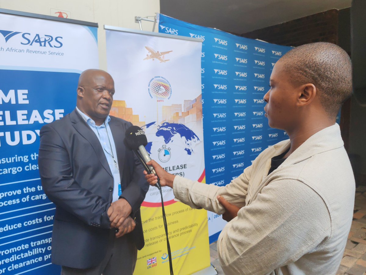 Deputy Commissioner of Operations @TheBMA_SA Maj Gen  David Chilembe speaking to the SABC on the role of BMA in facilitating the legitimate movement of goods and people at the ports of entry. He says @TheBMA_SA is a key stakeholder in improving trade flow cargo processes thereby