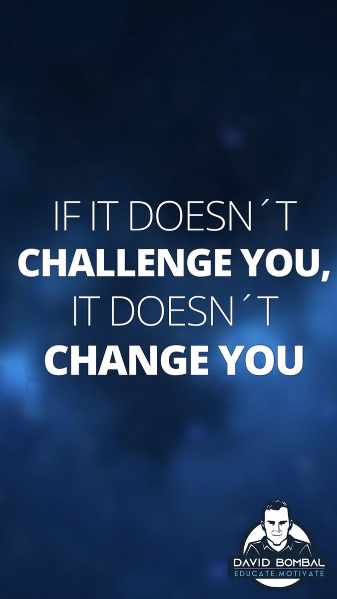 If it doesn't challenge you, it doesn't change you. 

#DailyMotivation #inspiration #motivation #bestadvice #lifelessons #changeyourmindset