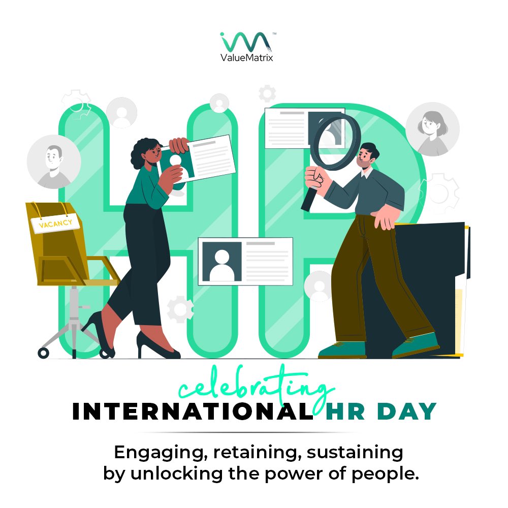 ValueMatrix_AI's tweet photo. On this #HRDay, we salute the HR superstars nurturing talent and cultivating thriving workplace communities. These extraordinary professionals are the architects of culture, harmonizing the human element to create engaging environments.
#PeopleFirst #ValueMatrix https://t.co/H0wY4IRxza