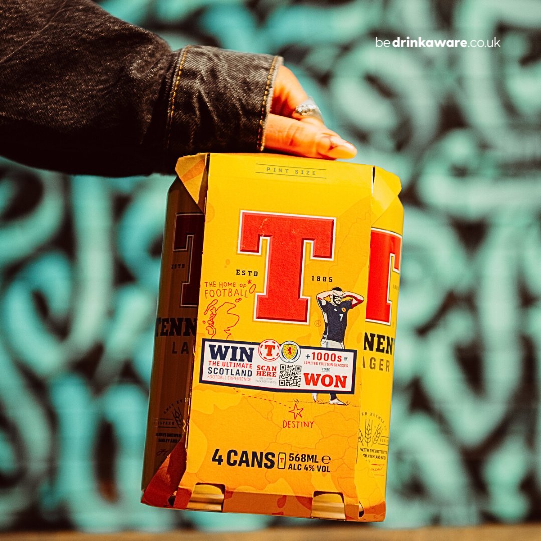 TennentsLager's tweet photo. Our new promotional packs of Tennent’s Lager are offering you a chance to win THAT limited edition Tennent’s Lager Tankard 👀

Pick up our new promotional packs in your local store for your chance to win 🤞🍻 GO!

#OOOFT #OriginalSupporter

*Promotional packs only. https://t.co/u5bVAWHMjF