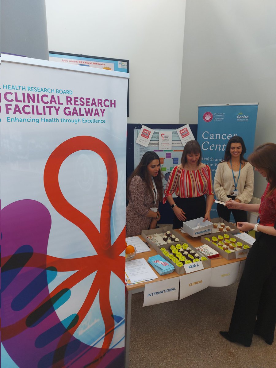 Today is International Clinical Trials Day, recognising the importance of and opportunities to participate in clinical trials. The Advanced Therapies and Cancer group @CancerUniGalway of the @CrfgHrb are at the front of UHG today #randomisation #ICTD2024 @HRB_NCTO @hrbireland