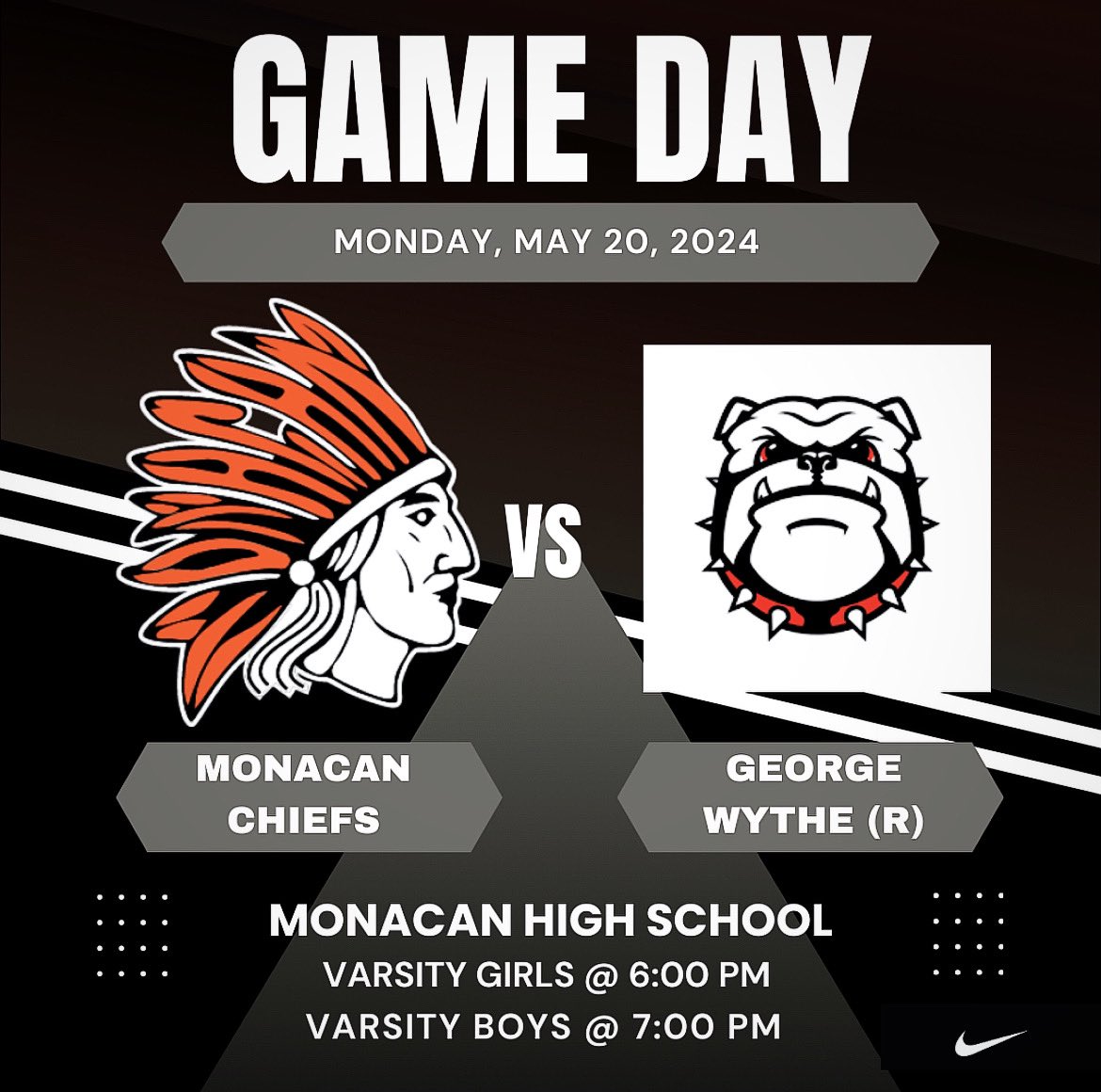 Regular season finale! Varsity double header!! Lets goo!!!