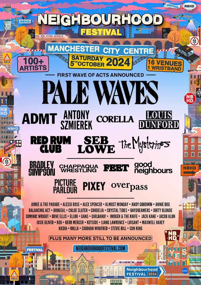 manchester my beloved, we do have fun don’t we? no van or travelodge required, we’ll be getting a taxi up princess parkway to play @NBHDFestival in October. as it stands, this is our only hometown show for the rest of ‘24. you’d be daft to miss it. see you soon, Antony xxx