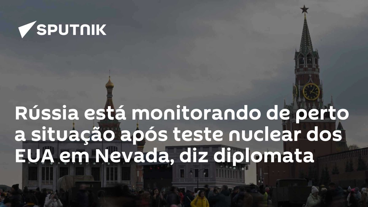 sputnik_brasil's tweet photo. #Rússia está monitorando de perto a situação após #testenuclear dos EUA em #Nevada, diz diplomata https://t.co/5aDe2wrUWY https://t.co/sKjTe3KwEn