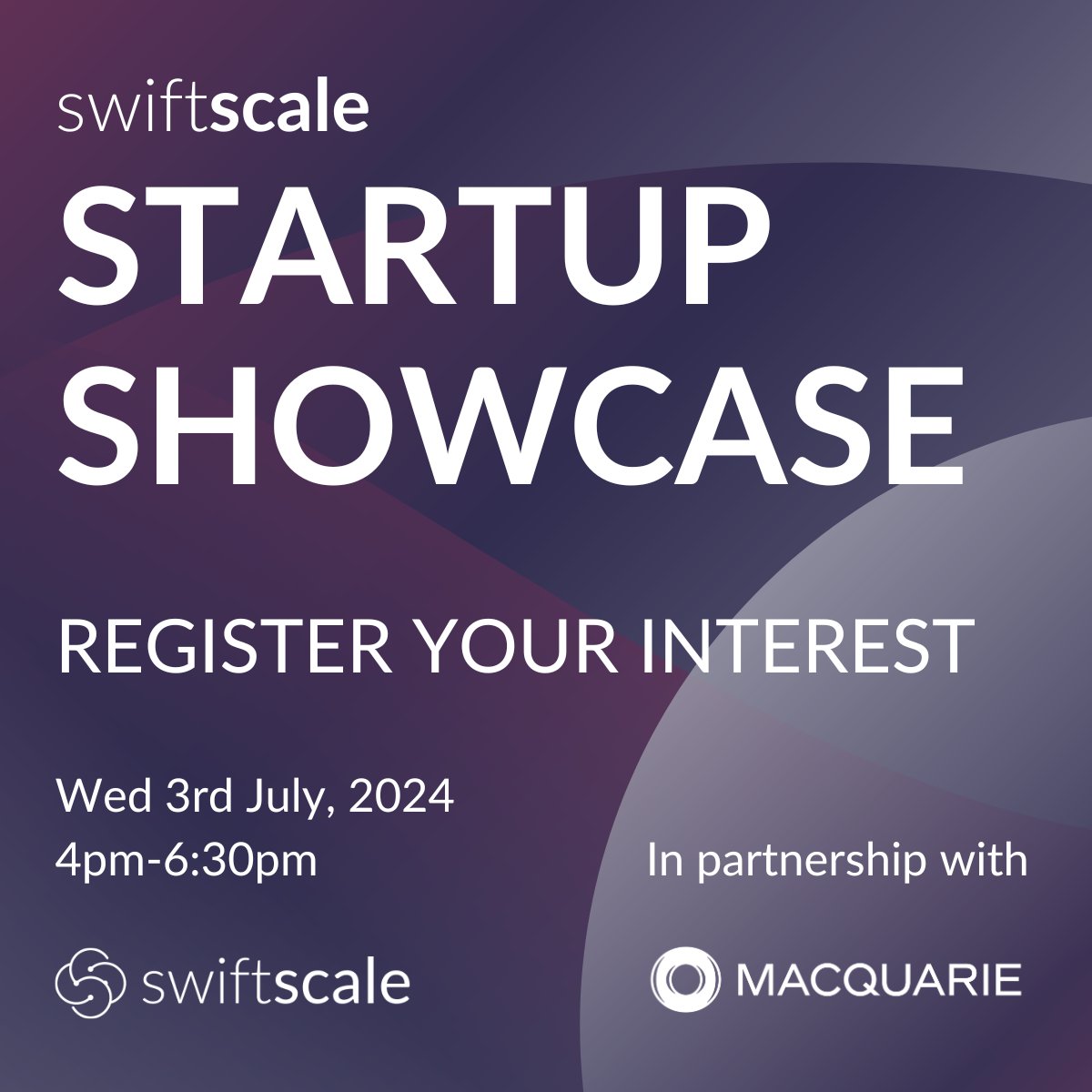 📣 We're back! 📣 

On 3rd July we're hosting a startup showcase and drinks reception for our investor community.

Meet 8 of the most impressive founders and over 100 investors from the top firms and funds. 

Register your interest now: lu.ma/swiftscale-sta…