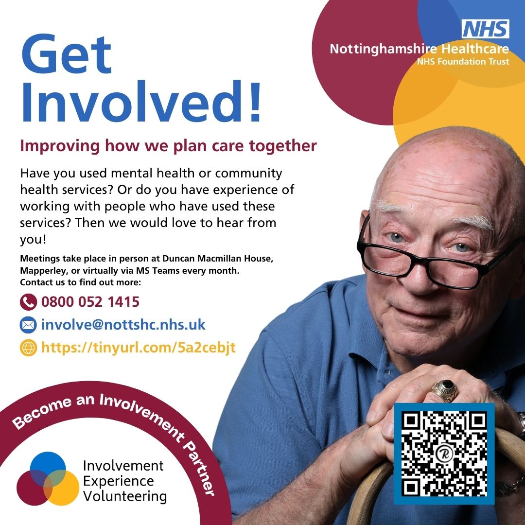 📣 Get Involved!📣 Have you used mental health or community health services or do you have experience of working with people who have used these services? Our Involvement, Experience & Volunteering team would love to hear from you! 👉 Find out more orlo.uk/I6glU