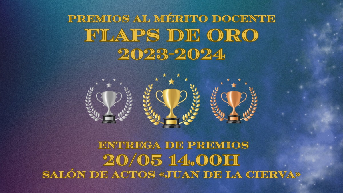 🔜Entrega de los Premios Flaps de Oro 2023-24 al mérito docente, otorgados por la @DelegacionAero.
🗓️Hoy, a las 14:00h. en el Salón de Actos de la #ETSIAE.
🏆Nominados: ugc.production.linktr.ee/14eadeb2-1b53-…

#somosUPM
