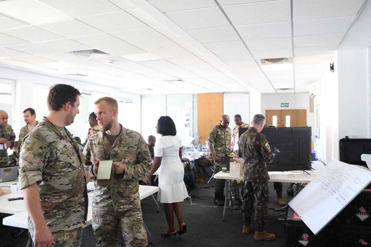 UKinGhana's tweet photo. 🛡️We’re hosting the Final Training Exercise for #Flintlock24 at the @UKinGhana HQ.

The Combined Joint Special Operations Task Force with reps from 30+ countries will be honing their skills to deal with issues of #security and violent terrorism across borders. #GoFarGoTogether https://t.co/zx8syIto8v