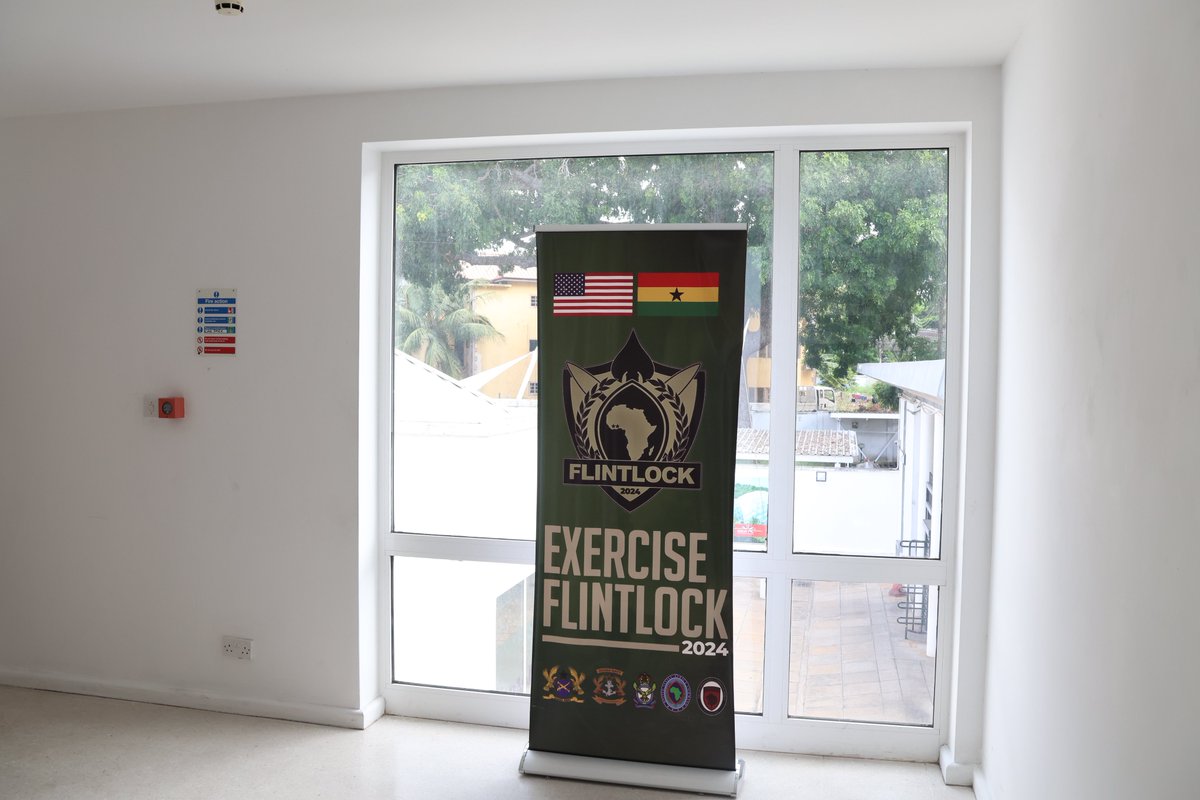 UKinGhana's tweet photo. 🛡️We’re hosting the Final Training Exercise for #Flintlock24 at the @UKinGhana HQ.

The Combined Joint Special Operations Task Force with reps from 30+ countries will be honing their skills to deal with issues of #security and violent terrorism across borders. #GoFarGoTogether https://t.co/zx8syIto8v