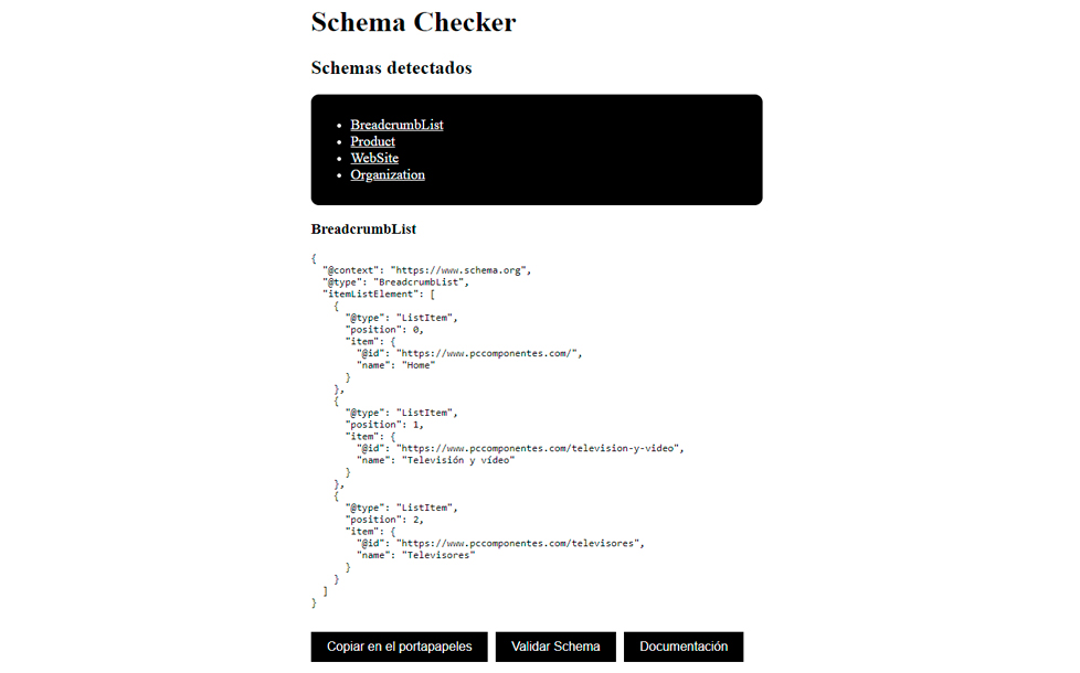 carlos_darko's tweet photo. ¿Quieres analizar/copiar/validar/saber más sobre los datos estructurados de cualquier URL?

✨ SCHEMA CHECKER ✨

Te comparto un pequeño bookmarklet para Chrome con el que hacer todo eso con sólo un clic.

Te cuento qué hace y cómo va 👇 https://t.co/mwk0yGpf1x