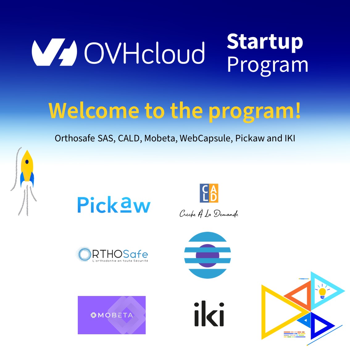 🌟 Showcasing the brilliant innovators in the @OVHcloud Startup Program: 🦴 #ORTHOSAFE SAS 👶#CALD | Crèche A La Demande 👣 🚲 @MobetaSec 🌐 #Webcapsule 🎯 @Pickaw 🌍 @Iki_Diag Proud to support these startups as they pave the way forward! #Tech #Innovation #Sustainability
