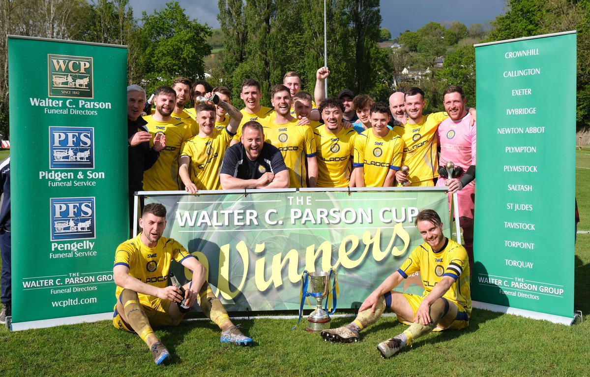The 2024 Walter C. Parson League Cup Final between @ElburtonVilla and @OkeArgyle was hosted by @OfficialBoveyFC Okehampton Argyle came out as 3-1 winners and retained the WCP Cup for the second season running! [1/2]