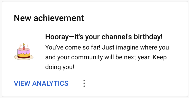 Official Birthday of YouTube Channel :)