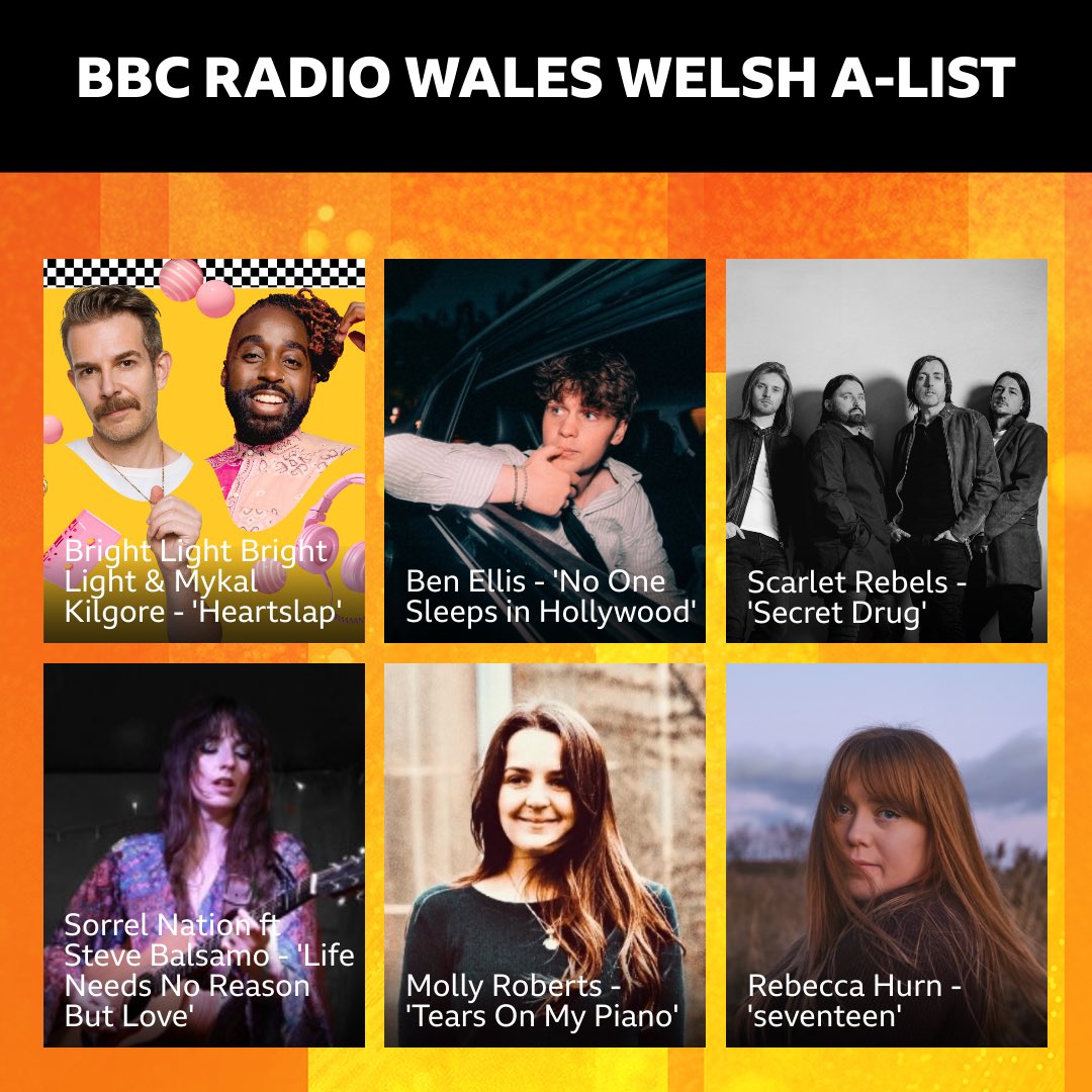 Horizons / Gorwelion (@horizonscymru) on Twitter photo 🏴This week on the BBC Radio Wales Welsh A-List you can hear…
📡 A-list Radio Wales wythnos ‘ma…
👉 <a href="/brightlightx2/">Bright Light Bright Light</a> & @mykalkilgore
👉 Ben Ellis
👉 <a href="/ScarletRebels/">Scarlet Rebels</a>
👉 Sorrel Nation ft <a href="/stevebalsamo/">Steve Balsamo</a>
👉 Molly Roberts
👉 <a href="/rebeccahurn13/">Rebecca Hurn</a> 🏴This week on the BBC Radio Wales Welsh A-List you can hear…
📡 A-list Radio Wales wythnos ‘ma…
👉 <a href="/brightlightx2/">Bright Light Bright Light</a> & @mykalkilgore
👉 Ben Ellis
👉 <a href="/ScarletRebels/">Scarlet Rebels</a>
👉 Sorrel Nation ft <a href="/stevebalsamo/">Steve Balsamo</a>
👉 Molly Roberts
👉 <a href="/rebeccahurn13/">Rebecca Hurn</a>