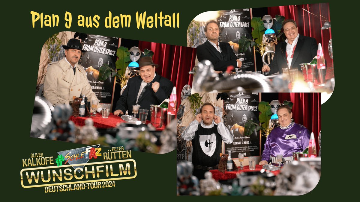 #Kaiserslautern, macht euch bereit für die ultimative Trashfilm-Party! Welcher Film soll bei der #SchleFaZ #Wunschfilmtour laufen? Wählt weise am 29.05. #Kammgarn und sorgt für unvergessliche Lacher! 😂 #TICKETS ▶️ buff.ly/46E3Hkl #SchleFaZbeiNitro